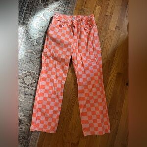 Checkered Jeans